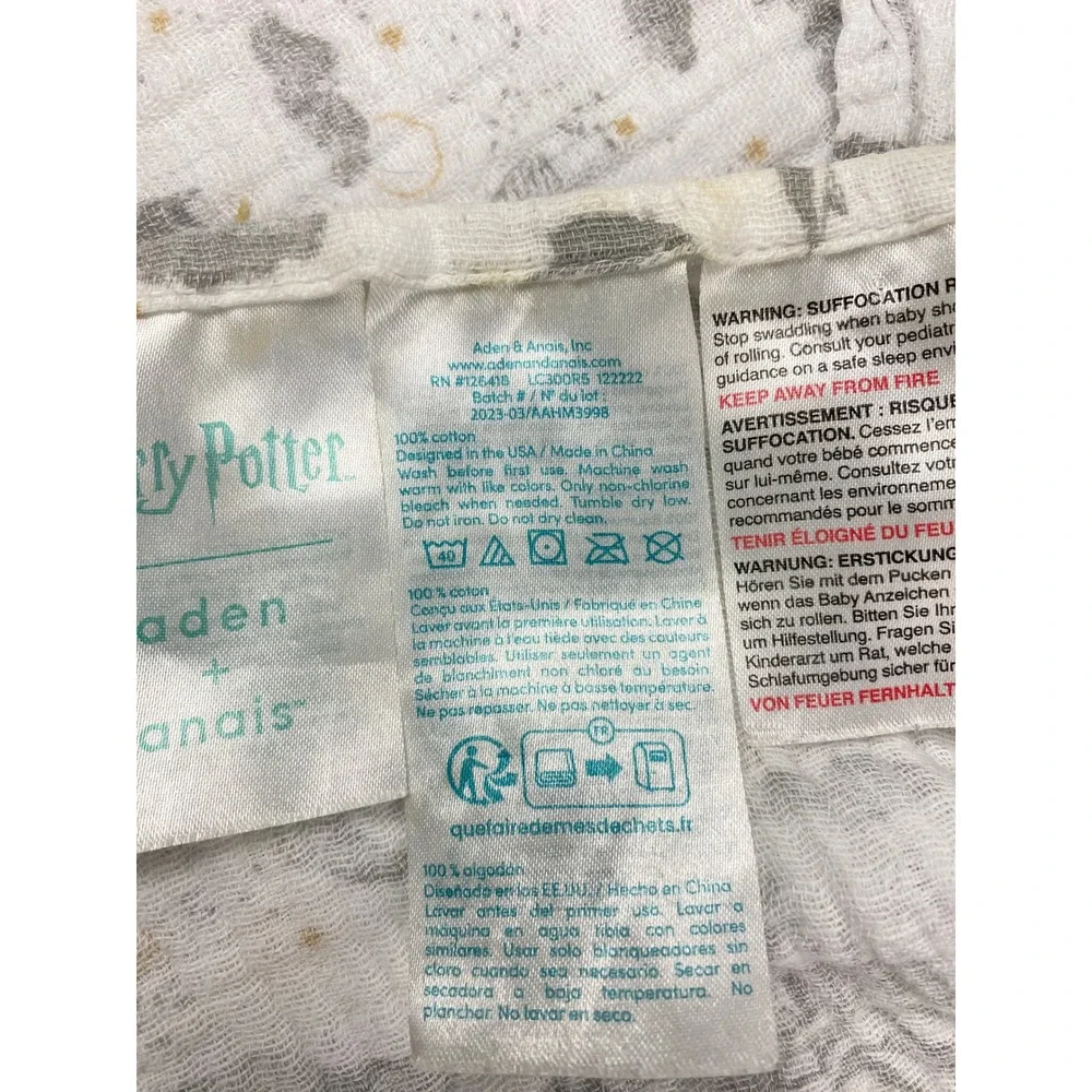 ADEN + ANAIS Harry Potter Muslin Baby Swaddle Blanket Hogwarts‎